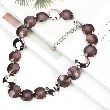 2020 old fashion beaded collar jewelry necklace for party gift Vintage acrylic chain necklace